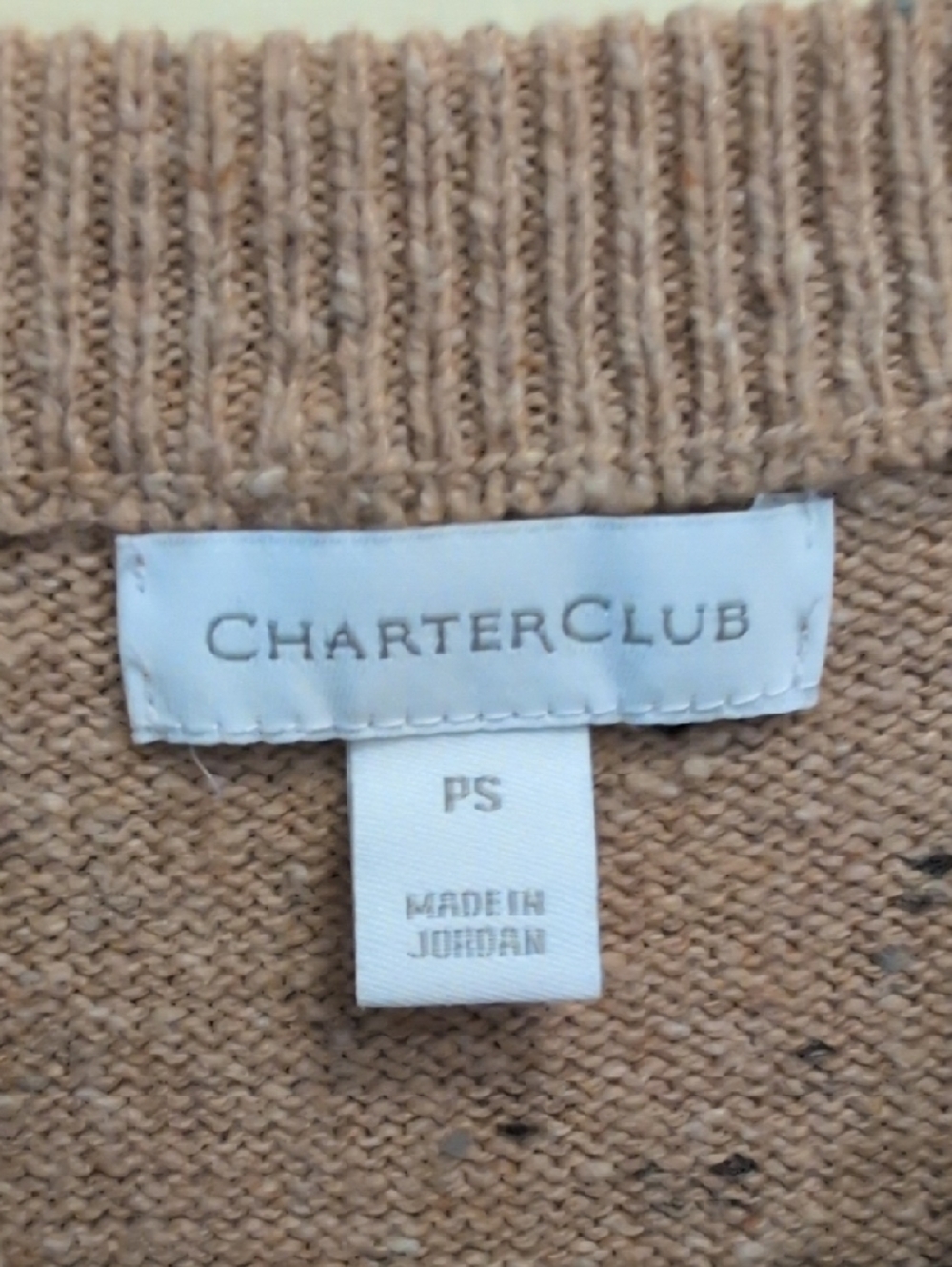 Charter Club Beige Fox Intarsia Pullover Sweater - Picture 3 of 4